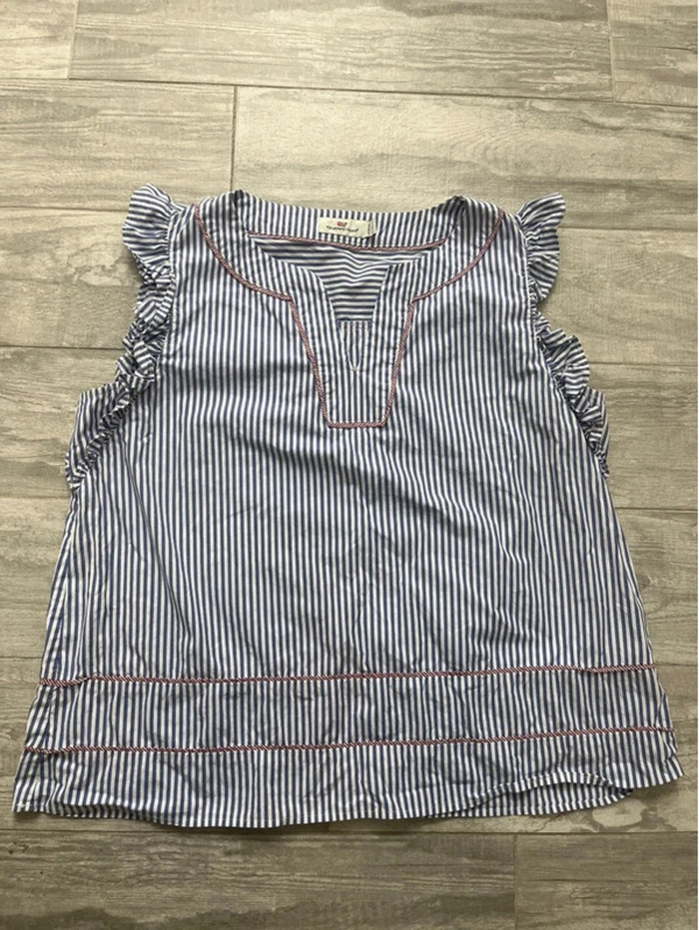 Vineyard Vines Blue and White Stripe Tank